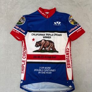 Voler Women's Small Double Century Cycling Jersey USA Made‎ Full Zip